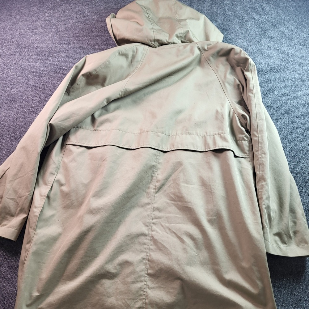 London Fog Womens Beige Trench Coat Hooded Removable Liner Size M Medium - Picture 10 of 10